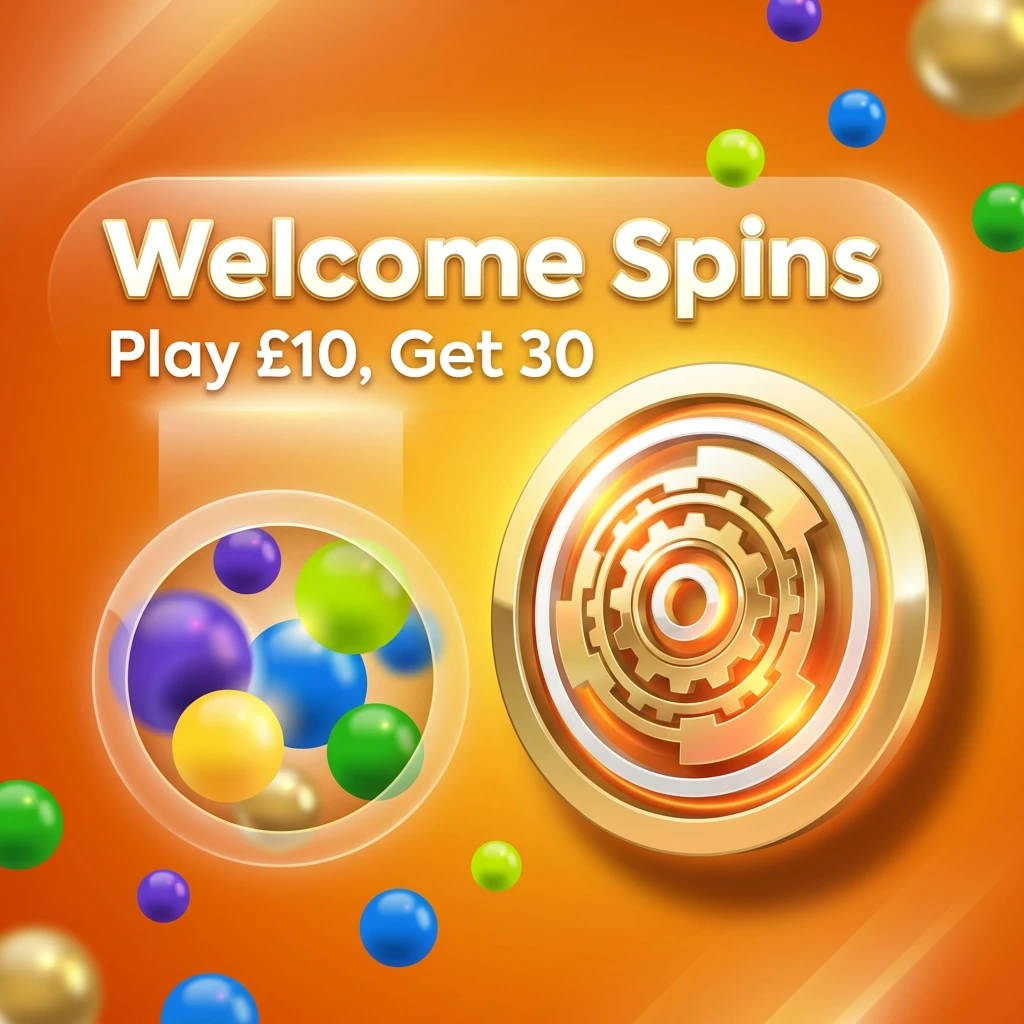Welcome Spins: Play £10, Get 30